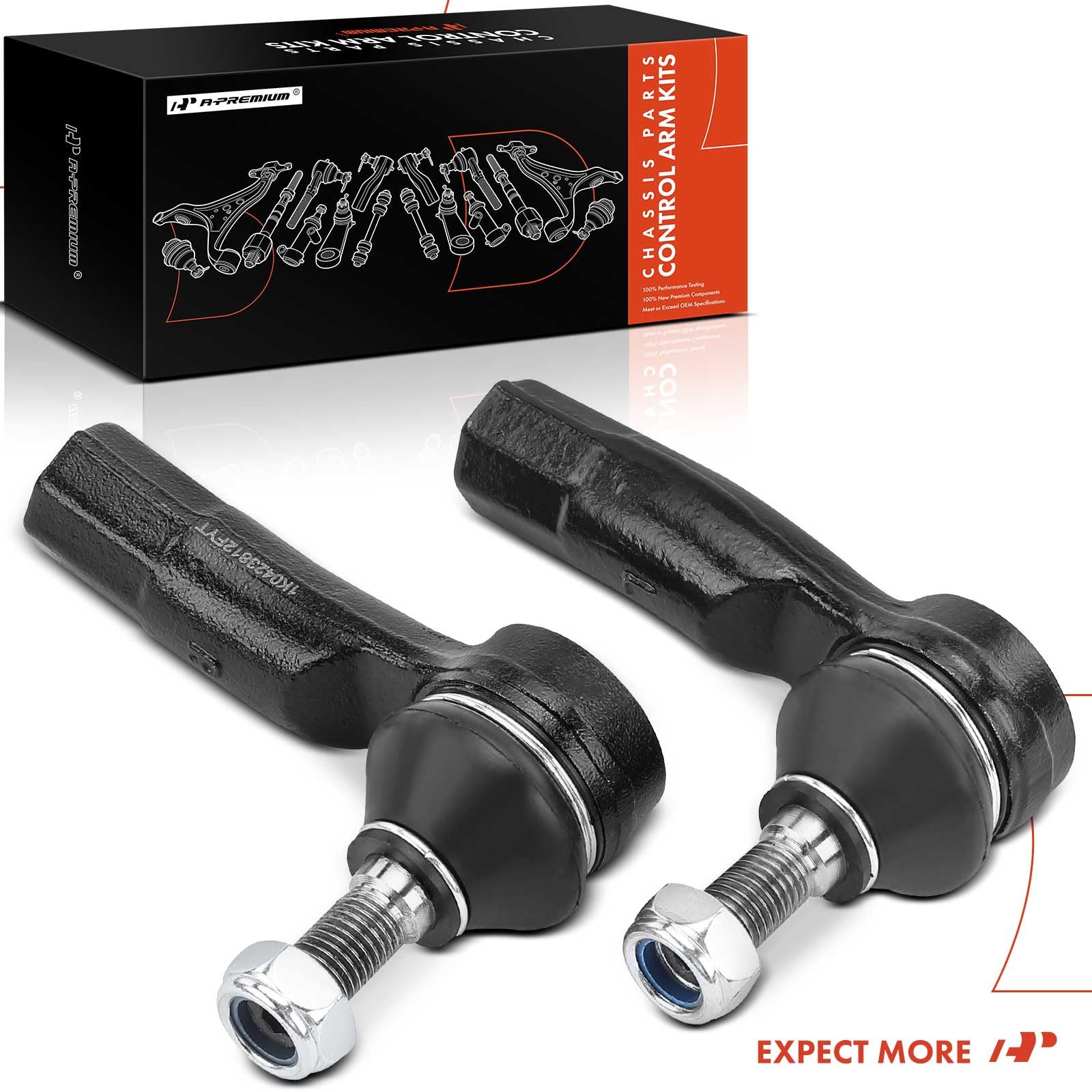 A-Premium front outer tie rod end backed by warranty