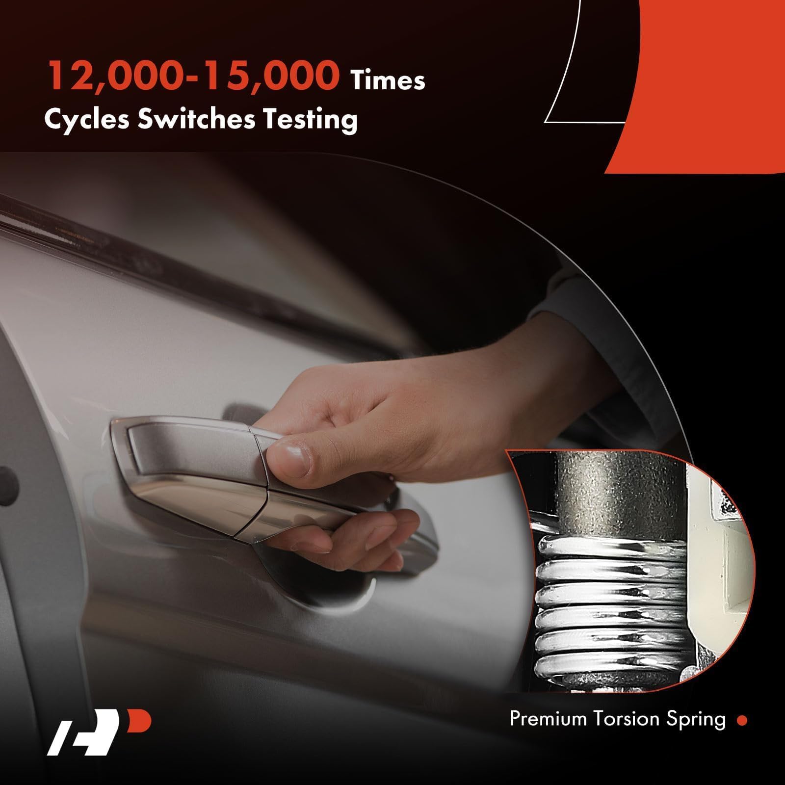 Front right door handle fitment chart helps quick verification.