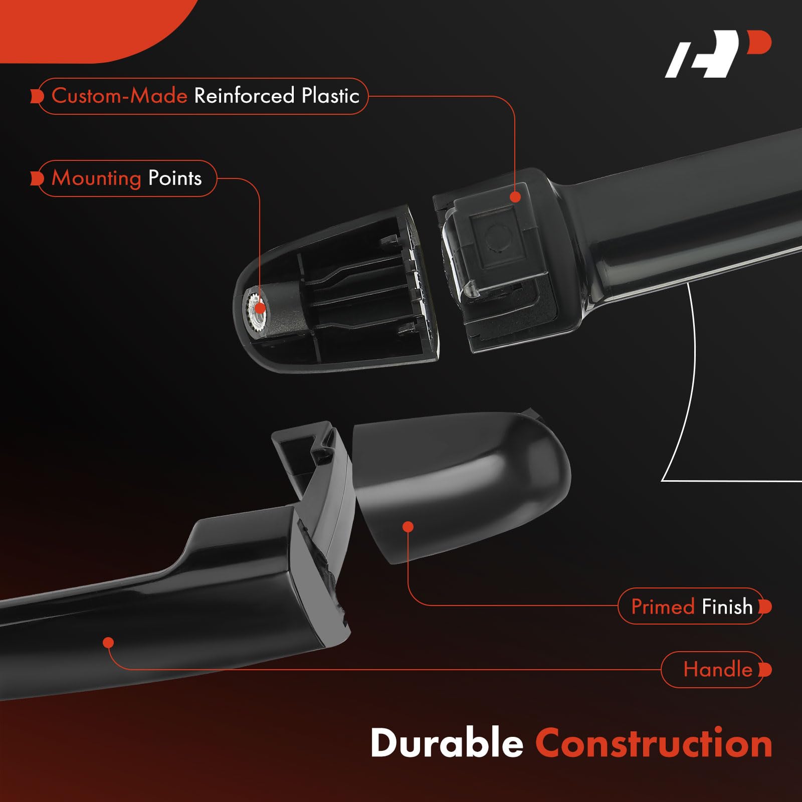 A-Premium new exterior door handle, direct OE-style replacement.