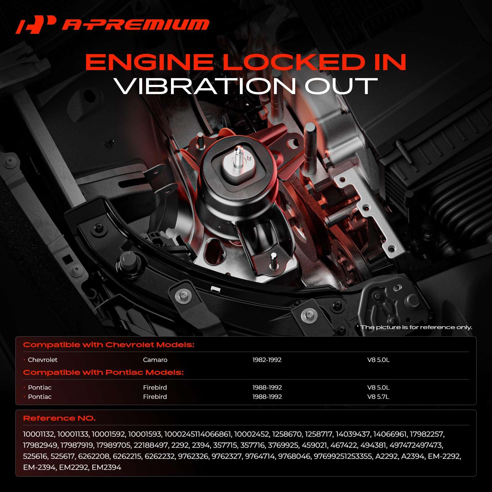 A-Premium front-right motor mount for Camaro supports smooth operation