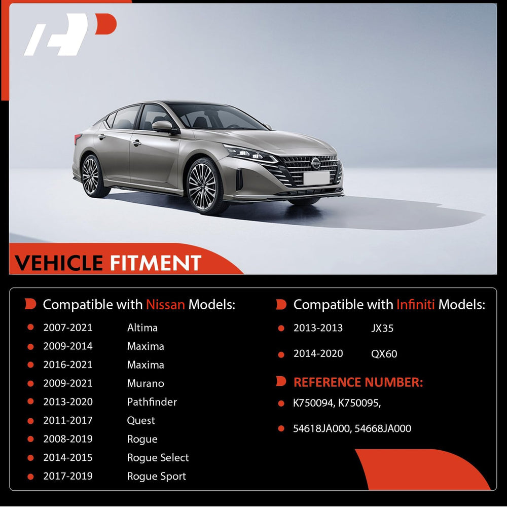 A-Premium front-right sway bar end link supports smooth cornering for Nissan/Infiniti.