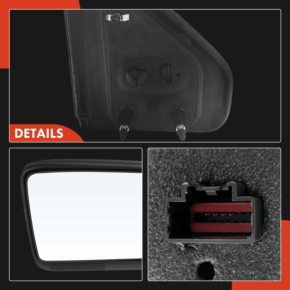 A-Premium front-right mirror offers quick checks of curbside surroundings.
