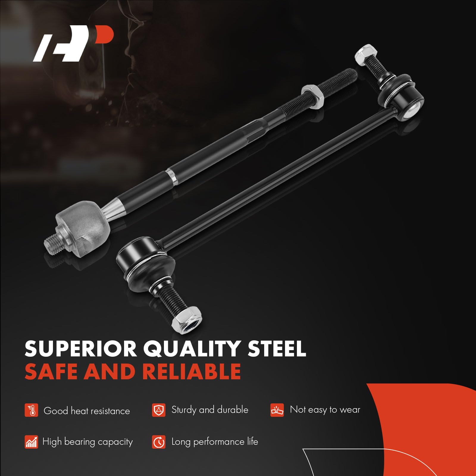 A-Premium front suspension kit packaging with six components.