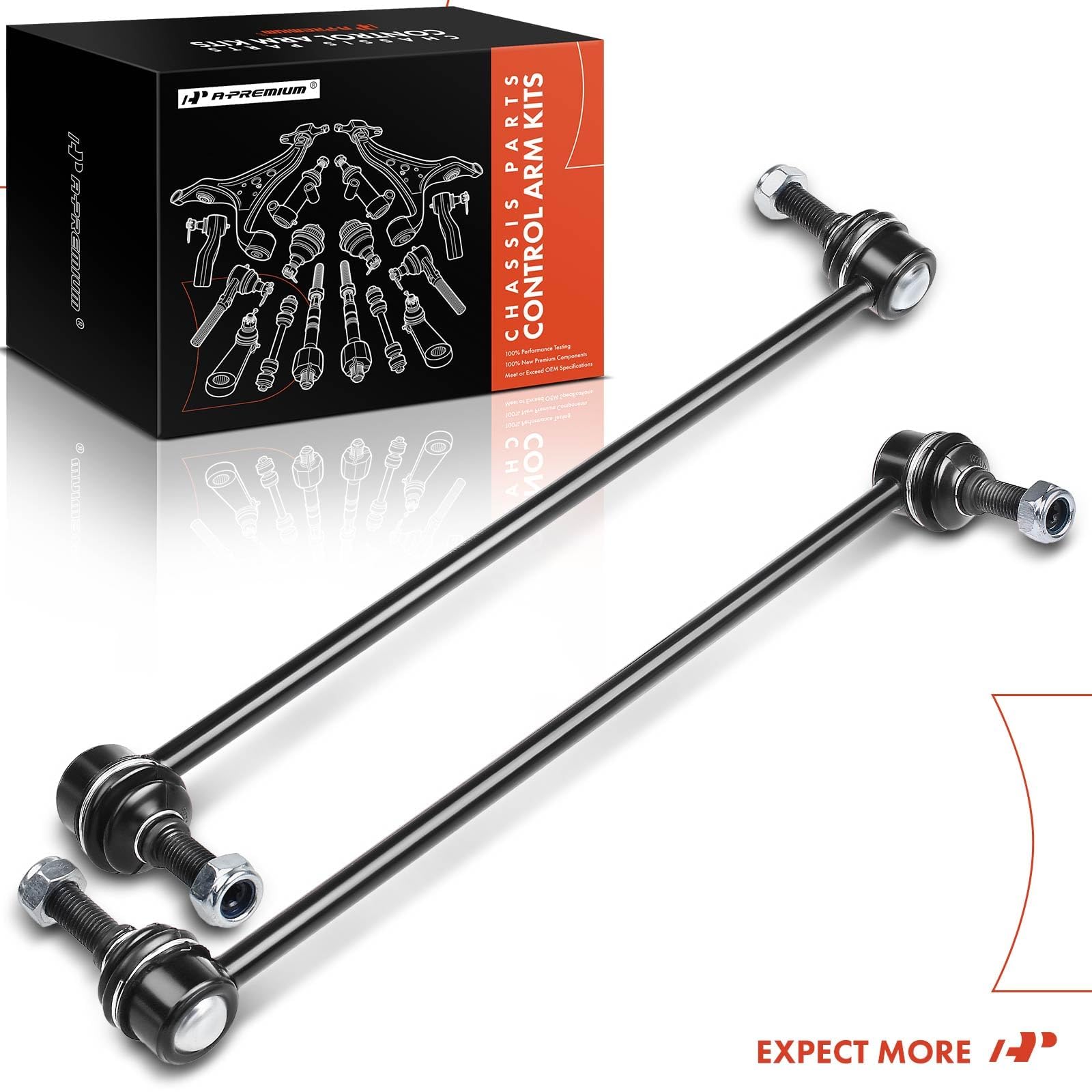 A-Premium front sway bar link in use on vehicle enhances stability and control