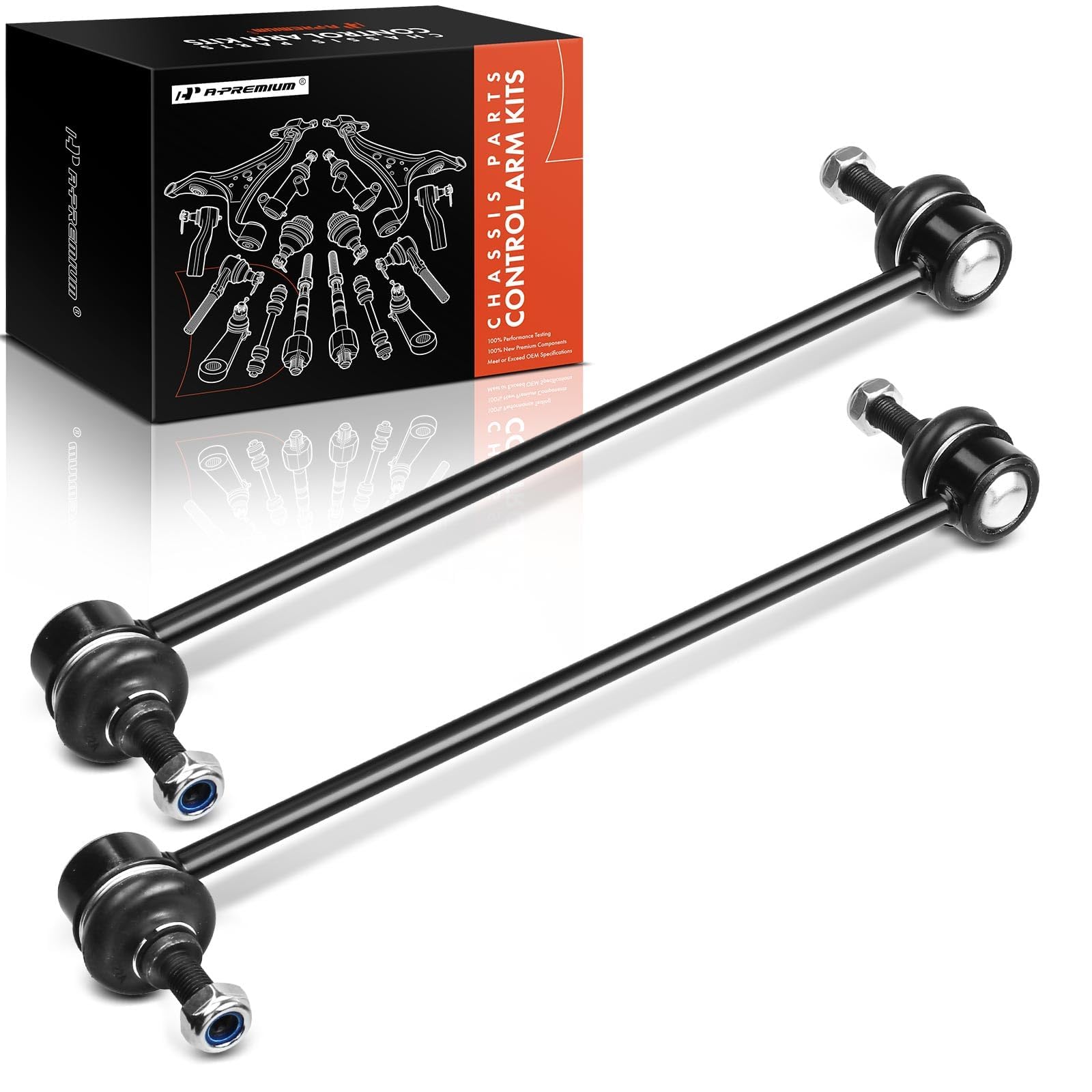 A-Premium front sway bar link left for steadier steering