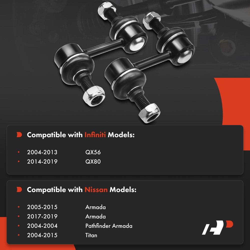 A-Premium front right sway bar link enhances handling on Titan and Armada