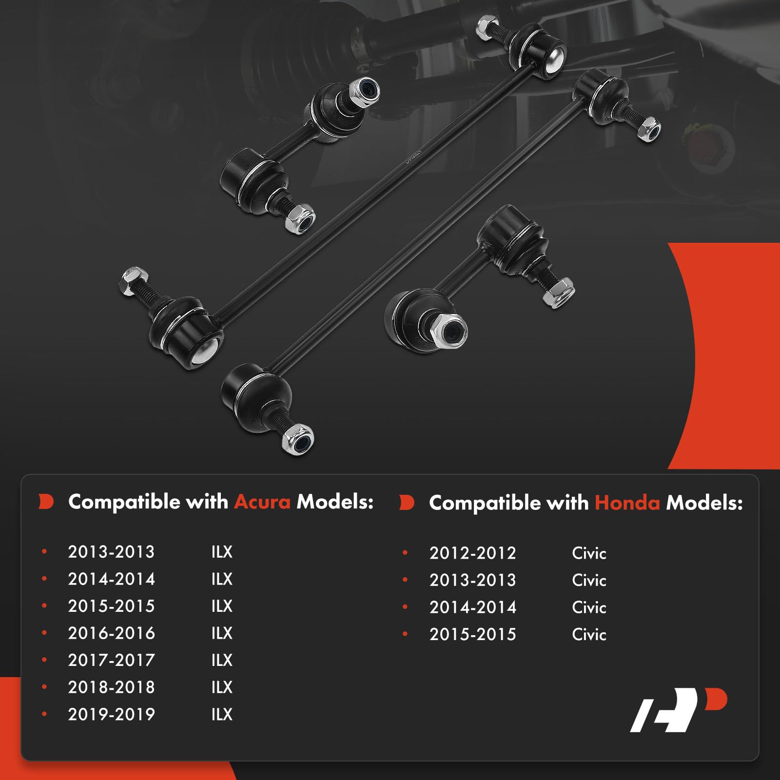 A-Premium front sway bar link right, enhancing stability during cornering.