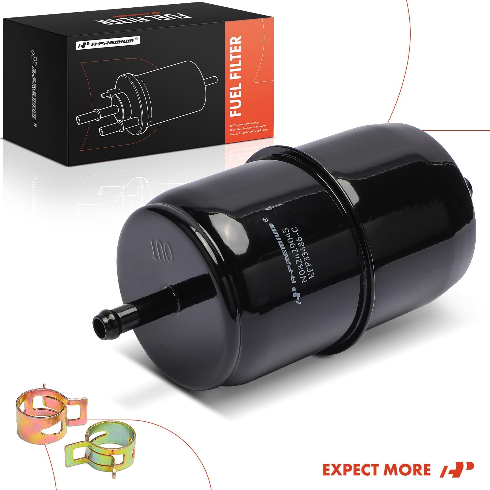 A-Premium iron housing fuel filter design product shot emphasizes durability.
