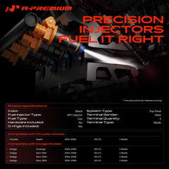 Closeup of A-Premium injector nozzle showing precision for smooth fuel atomization