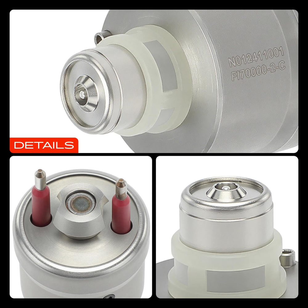 Installation-ready A-Premium fuel injectors for GM V8 engines.