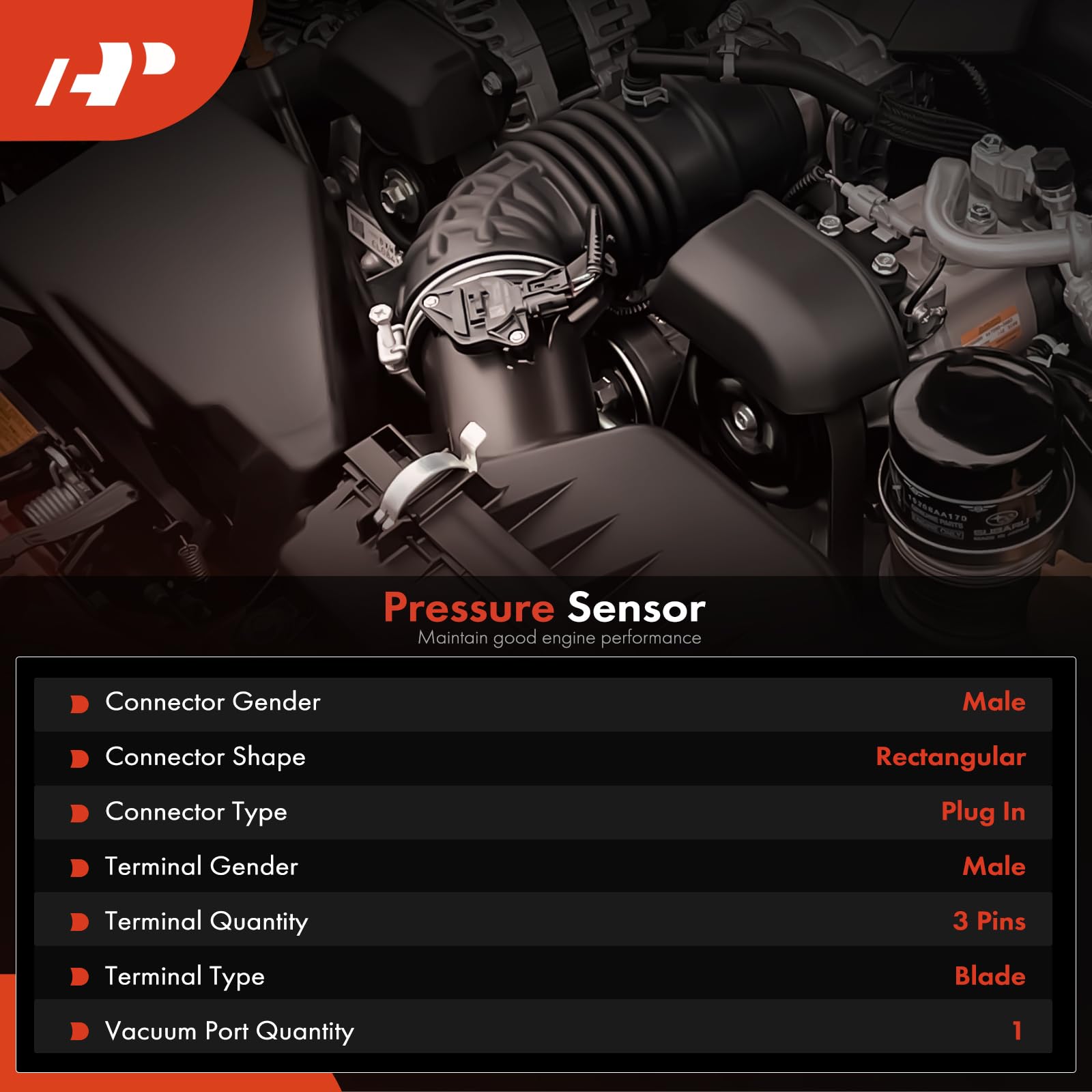 A-Premium Honda Civic connector detail shows secure 3-pin interface