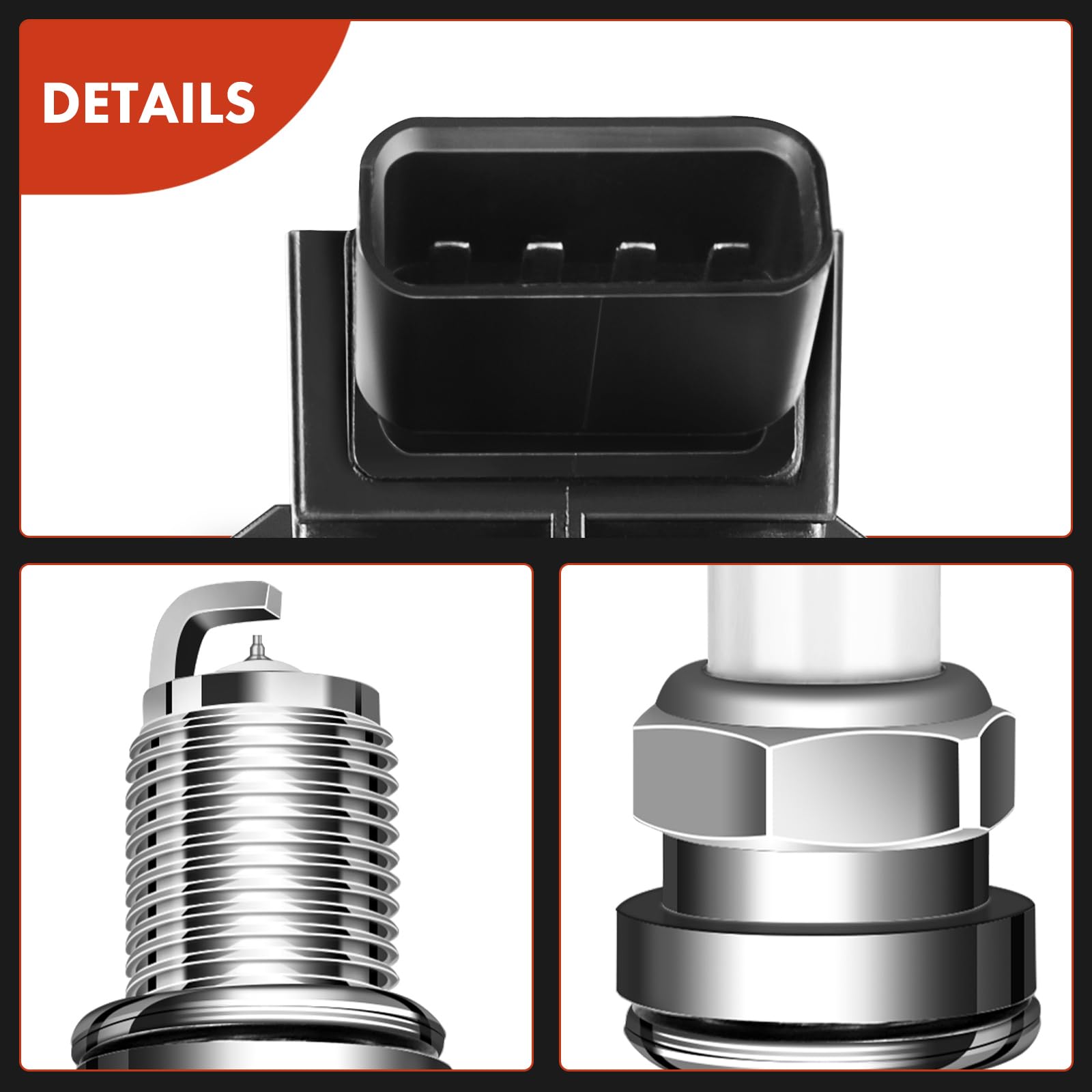 7.7mm gap size guides precise spark spacing for consistent performance.
