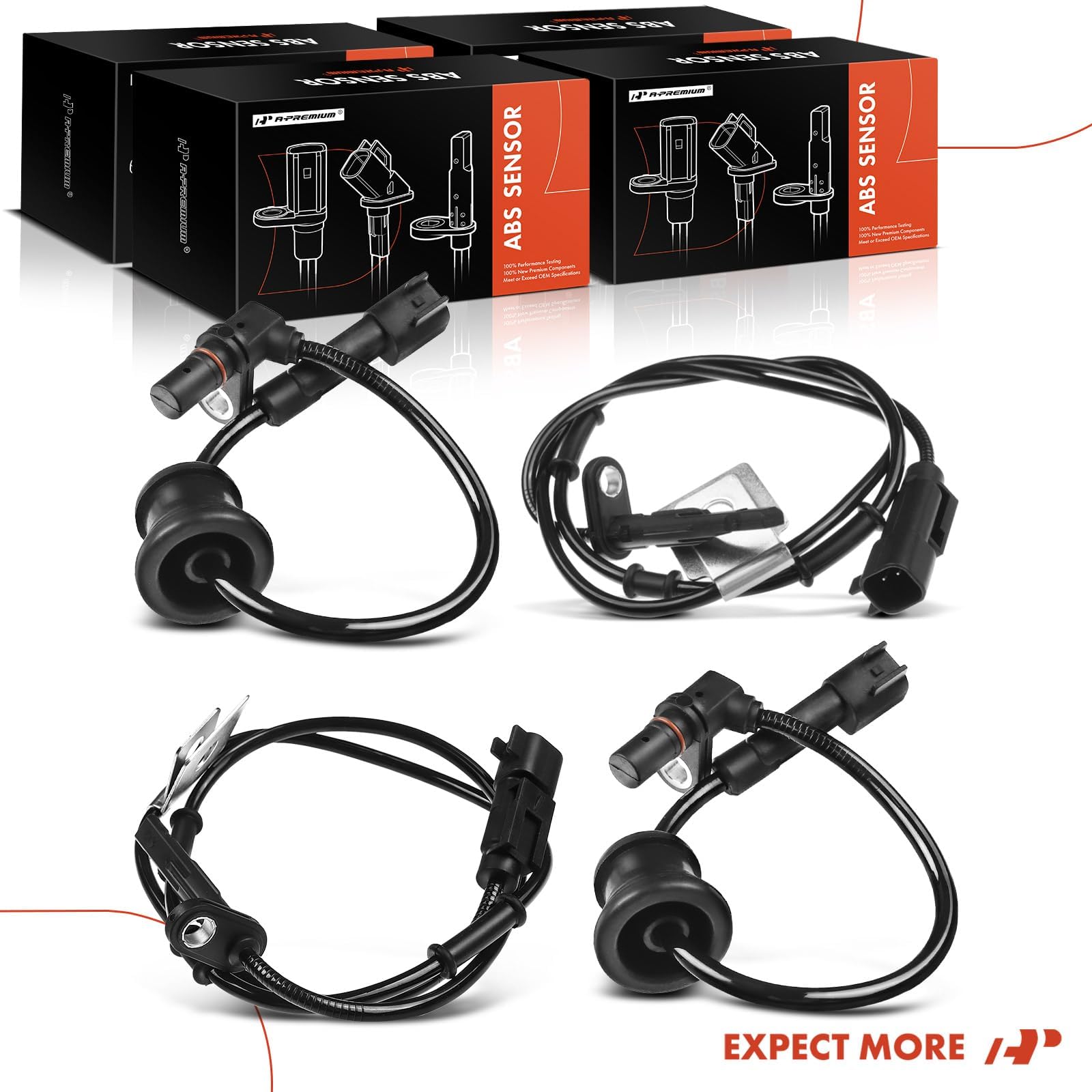 A-Premium ABS wheel speed sensor for GMC Terrain rear passenger-side ensures consistent data