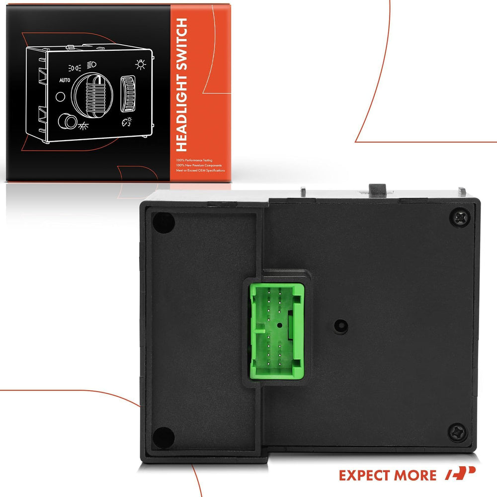 A-Premium headlight switch installation steps illustration suggests quick setup.