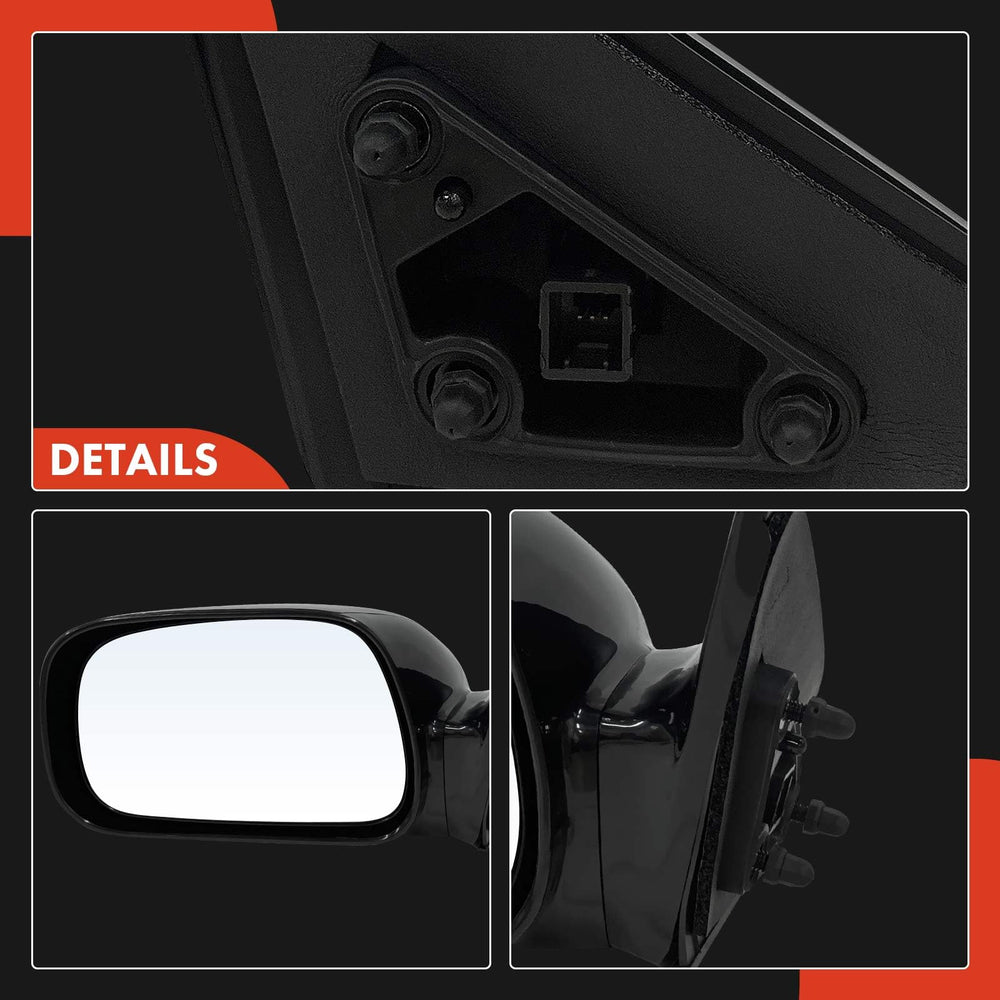 A-Premium heated Camry front-left mirror aids winter visibility