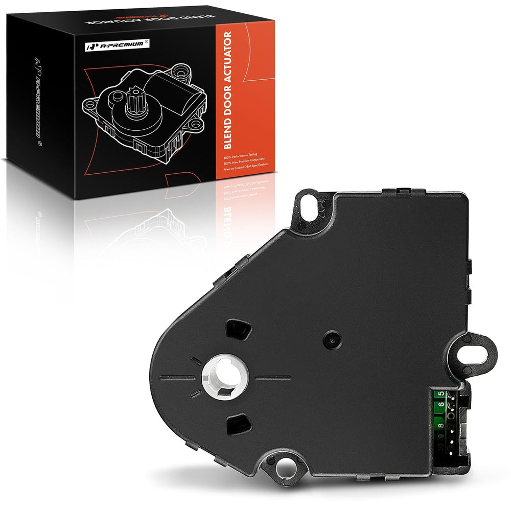 A-Premium heater blend door actuator for Chevy Blazer 1992-1994, ready for installation.