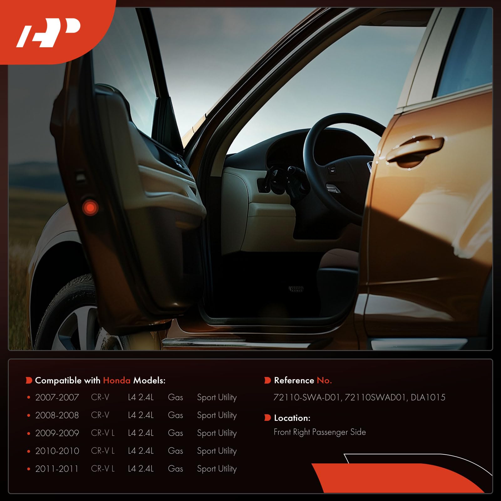 A-Premium door lock actuator for Honda CR-V front-right detailing compatibility