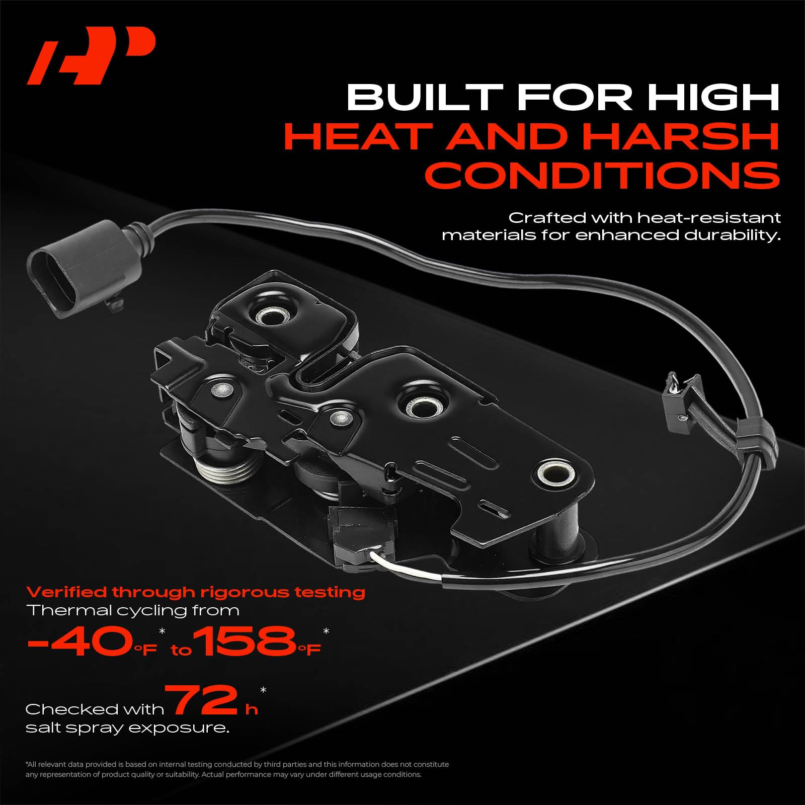 A-Premium hood latch lock 2-pin connector close-up emphasizes easy electrical connection