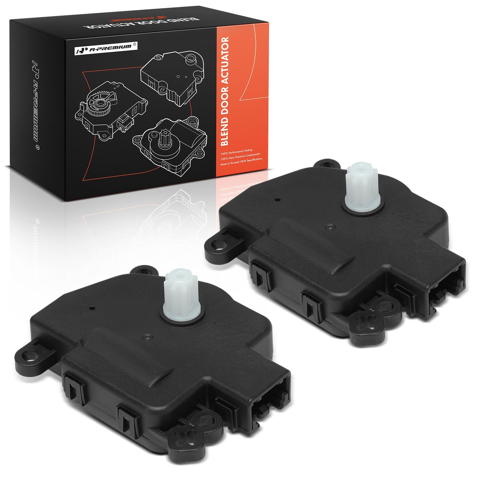 A-Premium HVAC blend door actuator installed in a Dodge Grand Caravan dashboard for precise climate control