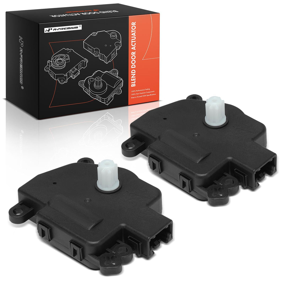 A-Premium HVAC blend door actuator installed in a Dodge Grand Caravan dashboard for precise climate control