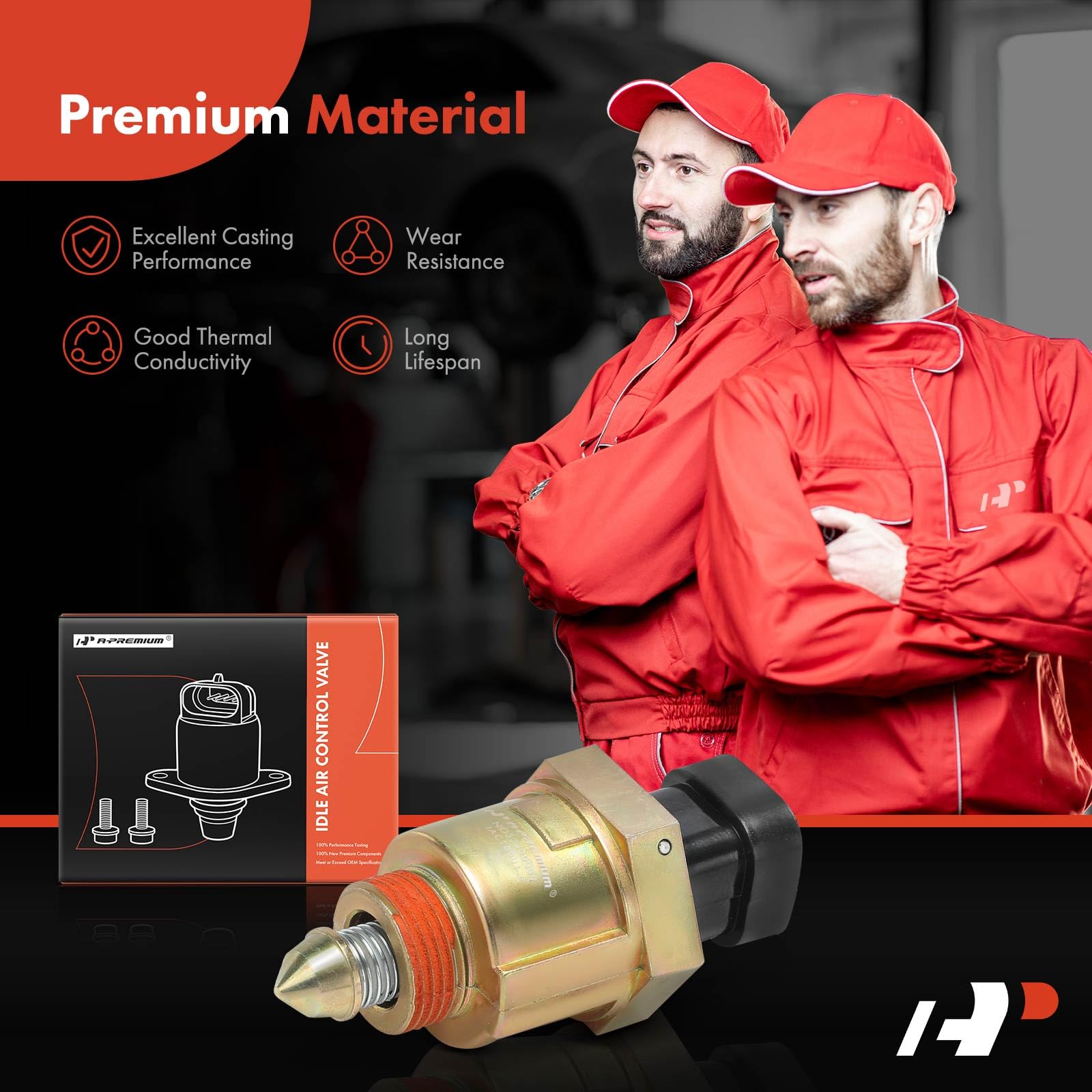 A-Premium IAC valve mounted across GMC, Buick, and Cadillac models for cross-model fit