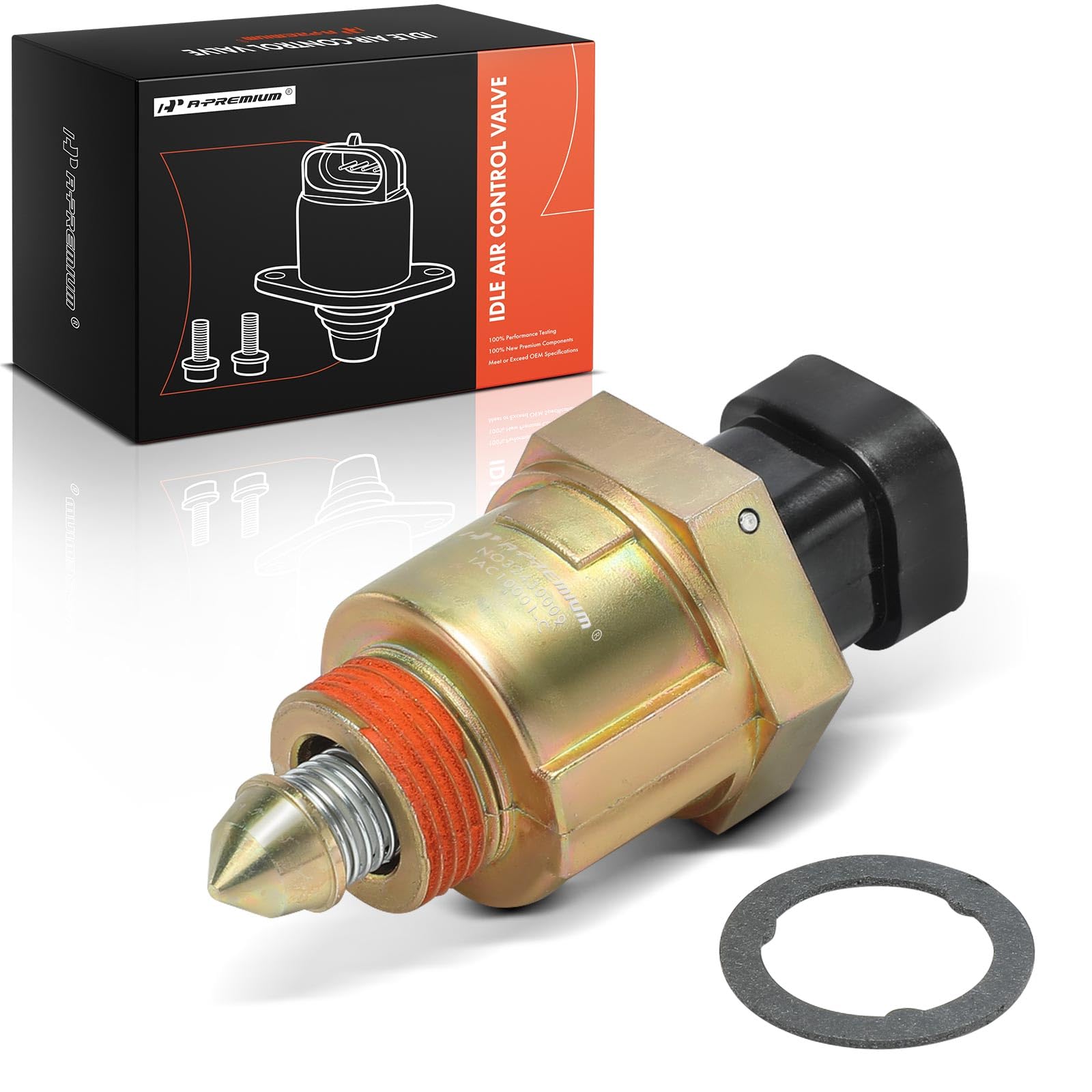A-Premium idle air control valve under-hood close-up for GM compatibility and potential smoother idle