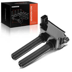 A-Premium ignition coil with 3 terminals and 12V design.