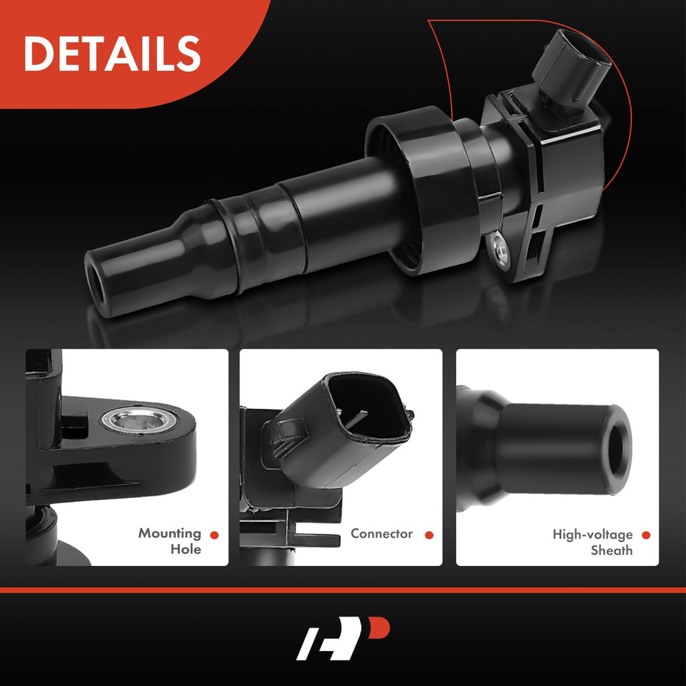 A-Premium ignition coil pack four packaging image emphasizes warranty and reliability