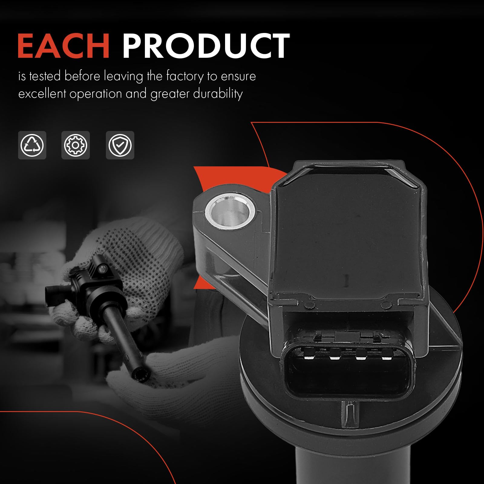 Product label shows model compatibility and fitment details for A-Premium coils