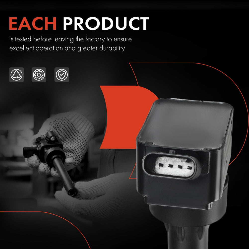 A-Premium ignition coil operates on 12V automotive systems for standard use