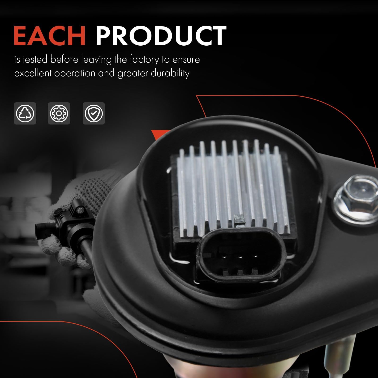 A-Premium ignition coils pack for Hummer H3 3.5L promotes spark reliability.
