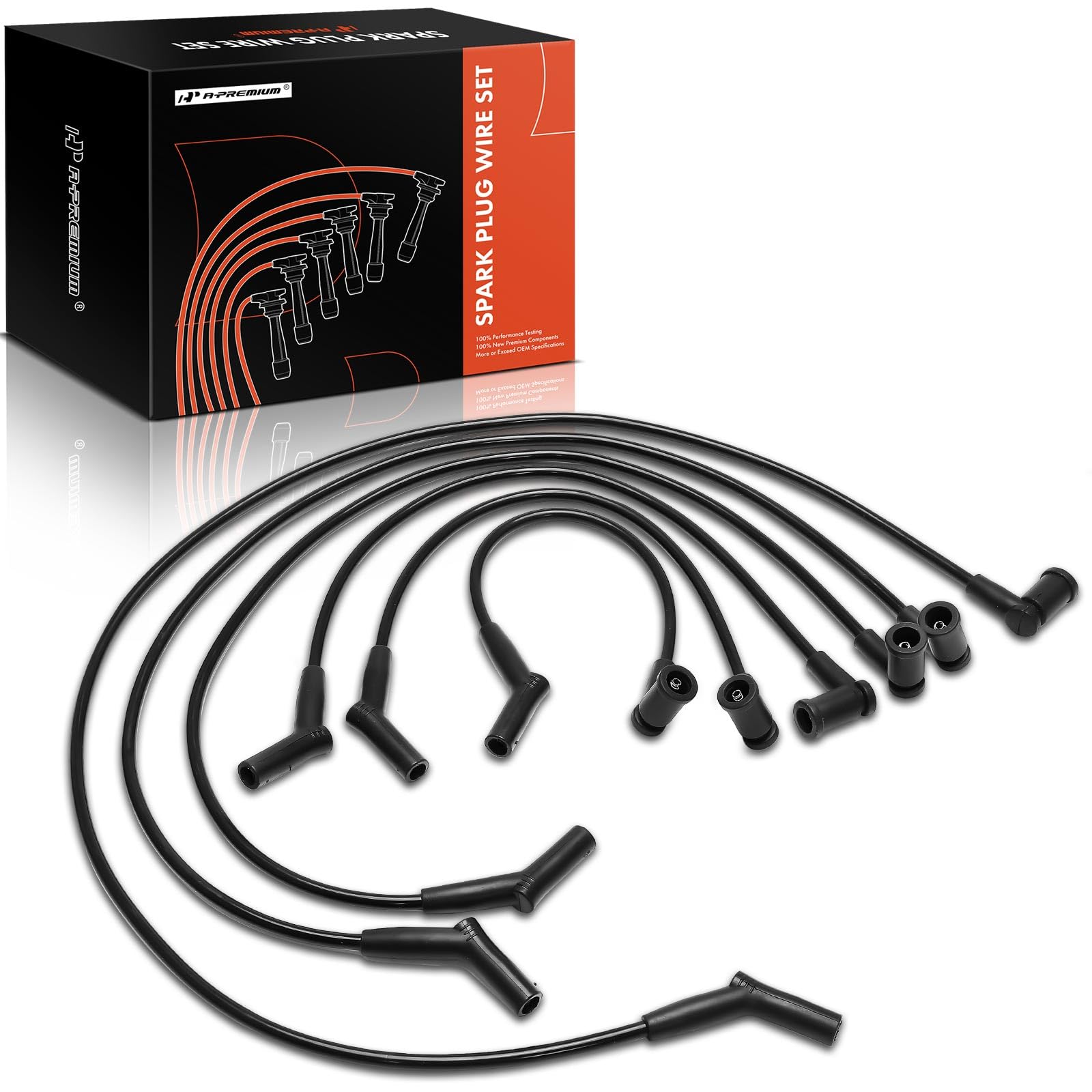 A-Premium 6-pack ignition spark plug wires for Ford F-100 replacement and reliability
