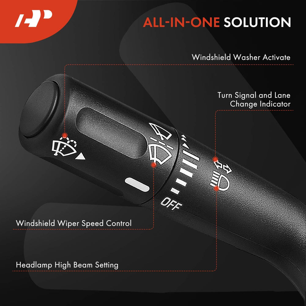 A-Premium lever indicator markings detail supports accurate lane-change and headlight operation.