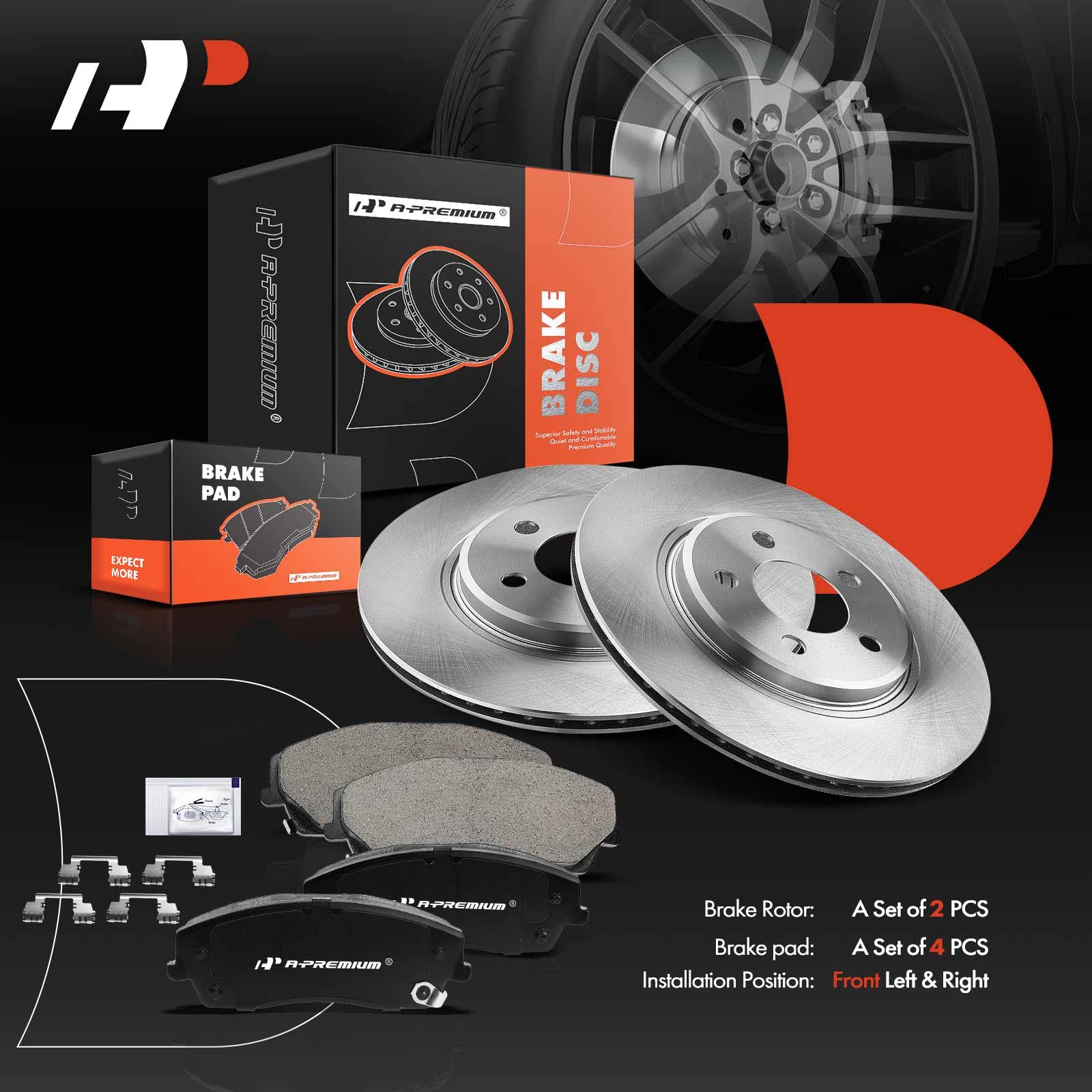 Ready-to-install brake kit designed for straightforward maintenance
