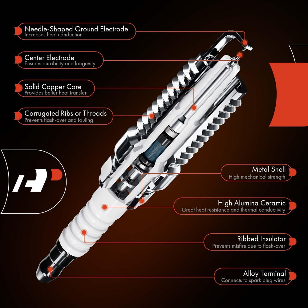 Engine bay with A-Premium plugs installed in a GM vehicle
