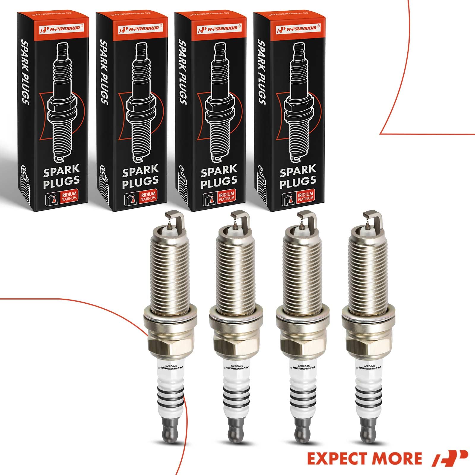 A-Premium Spark Plugs packaging-label lists part numbers and fitment.