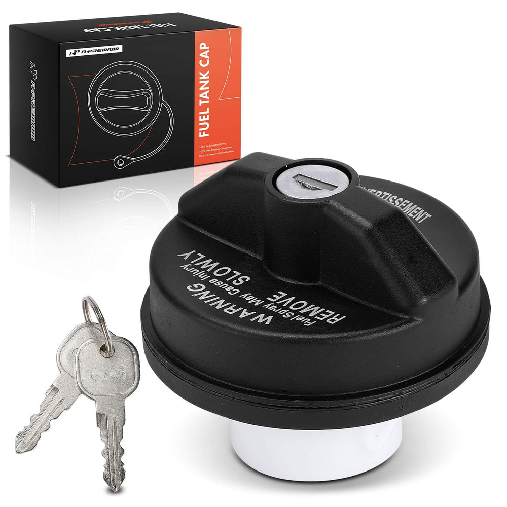 A-Premium locking gas cap close-up with secure seal for fuel tank