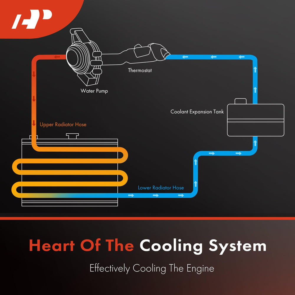 Close-up of reinforced rubber on the hose, delivering durability in engine heat.