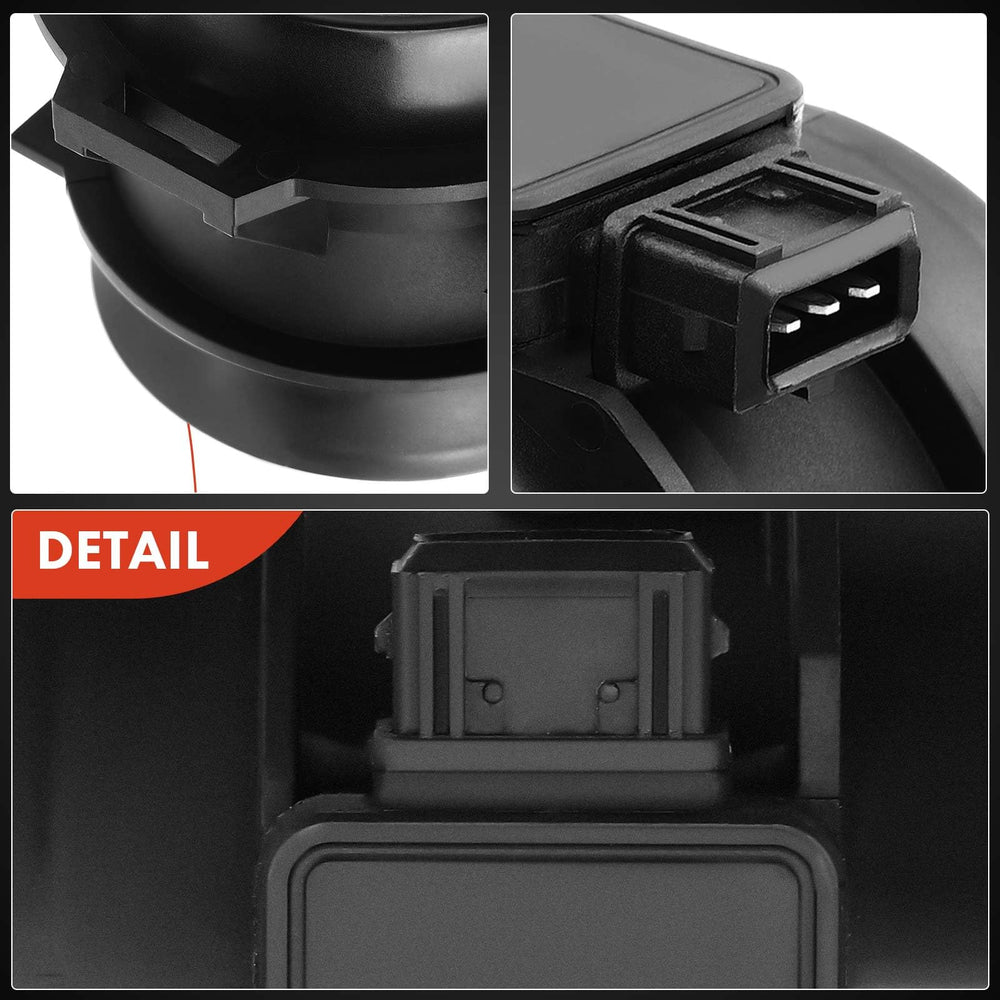 A-Premium MAF sensor with 3-pin terminal details for secure connection.