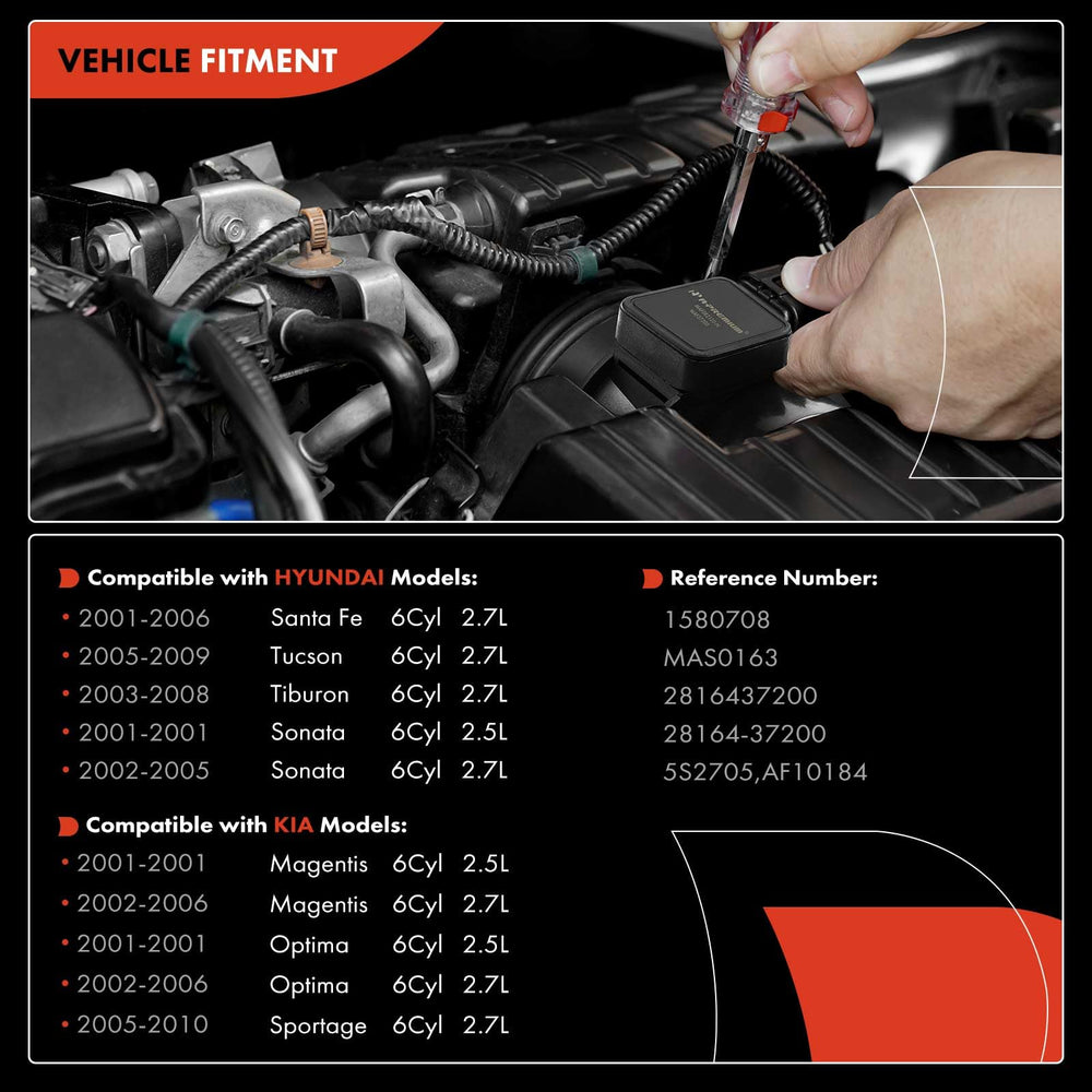 A-Premium MAF sensor for Hyundai Santa Fe 2001-2005, reliable airflow data