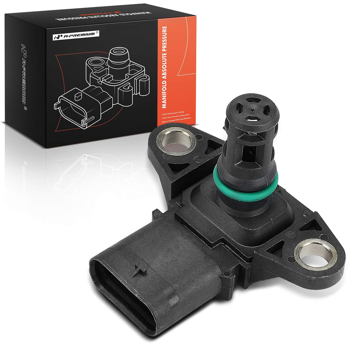 A-Premium MAP sensor shows BMW compatibility chart for fitment.