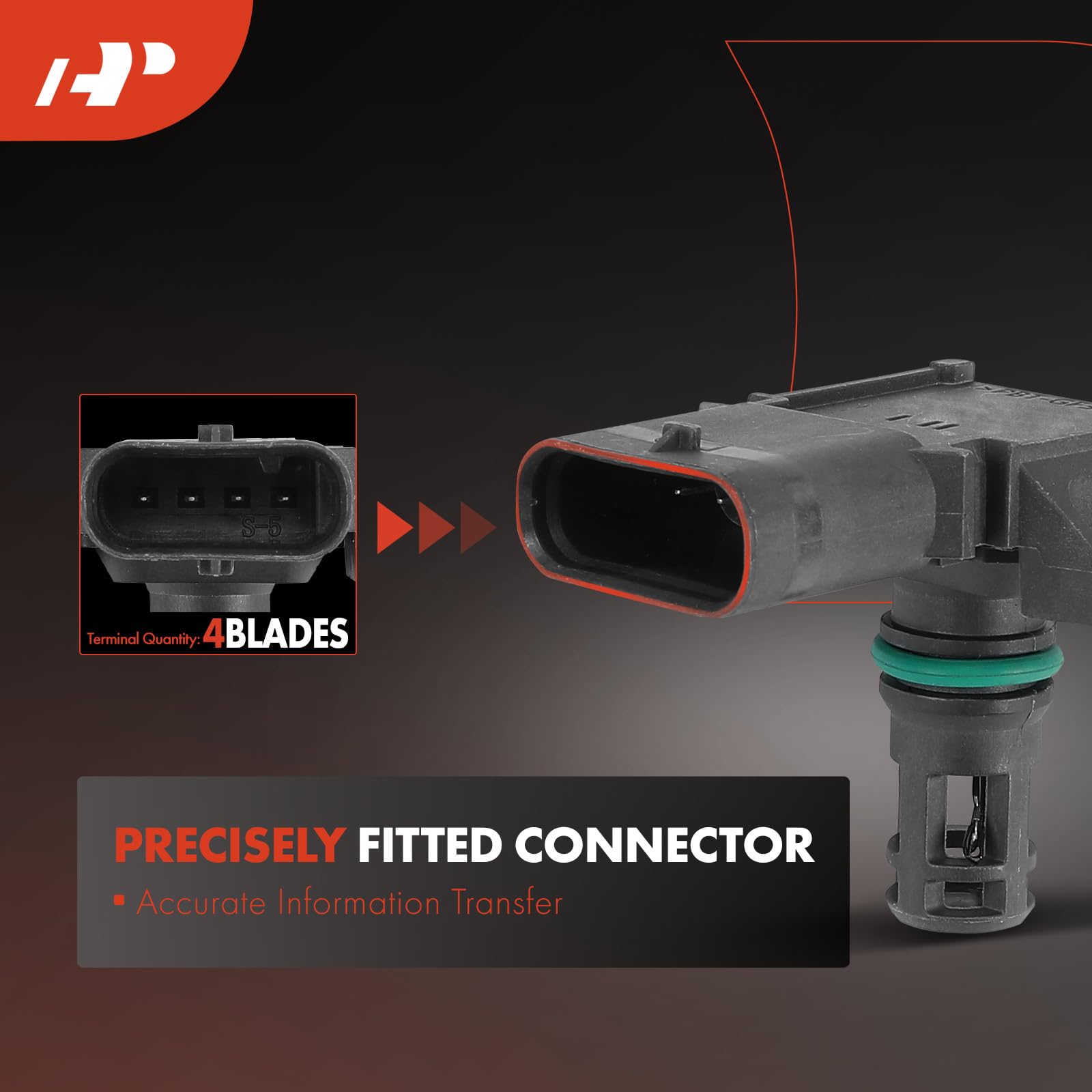 A-Premium MAP sensor with BMW branding and connectors.