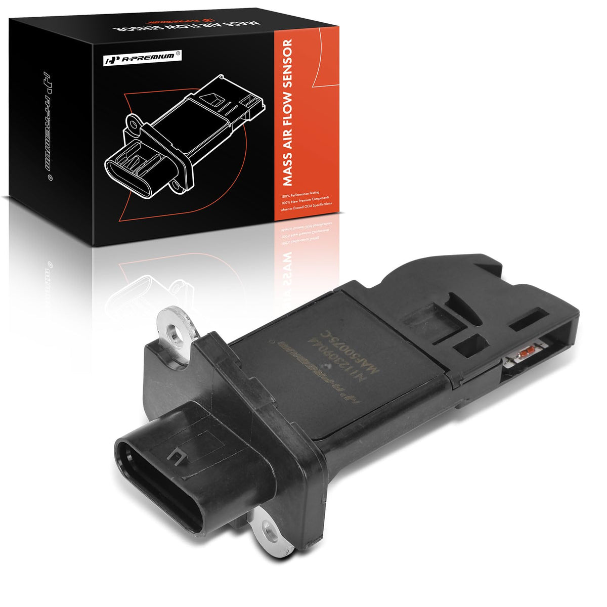 A-Premium mass air flow sensor for Audi A4 with 5 pins, delivering precise readings.