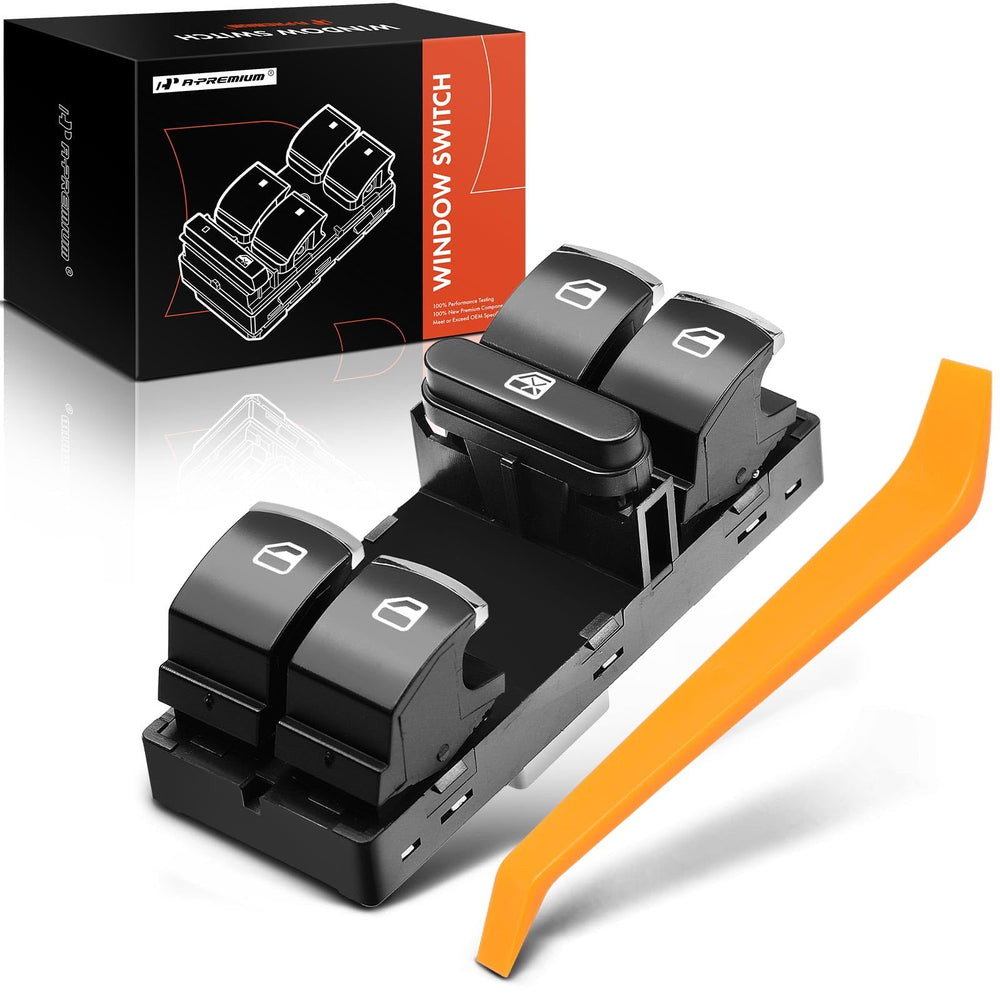A-Premium master power window switch for VW Jetta front left, reliable replacement.