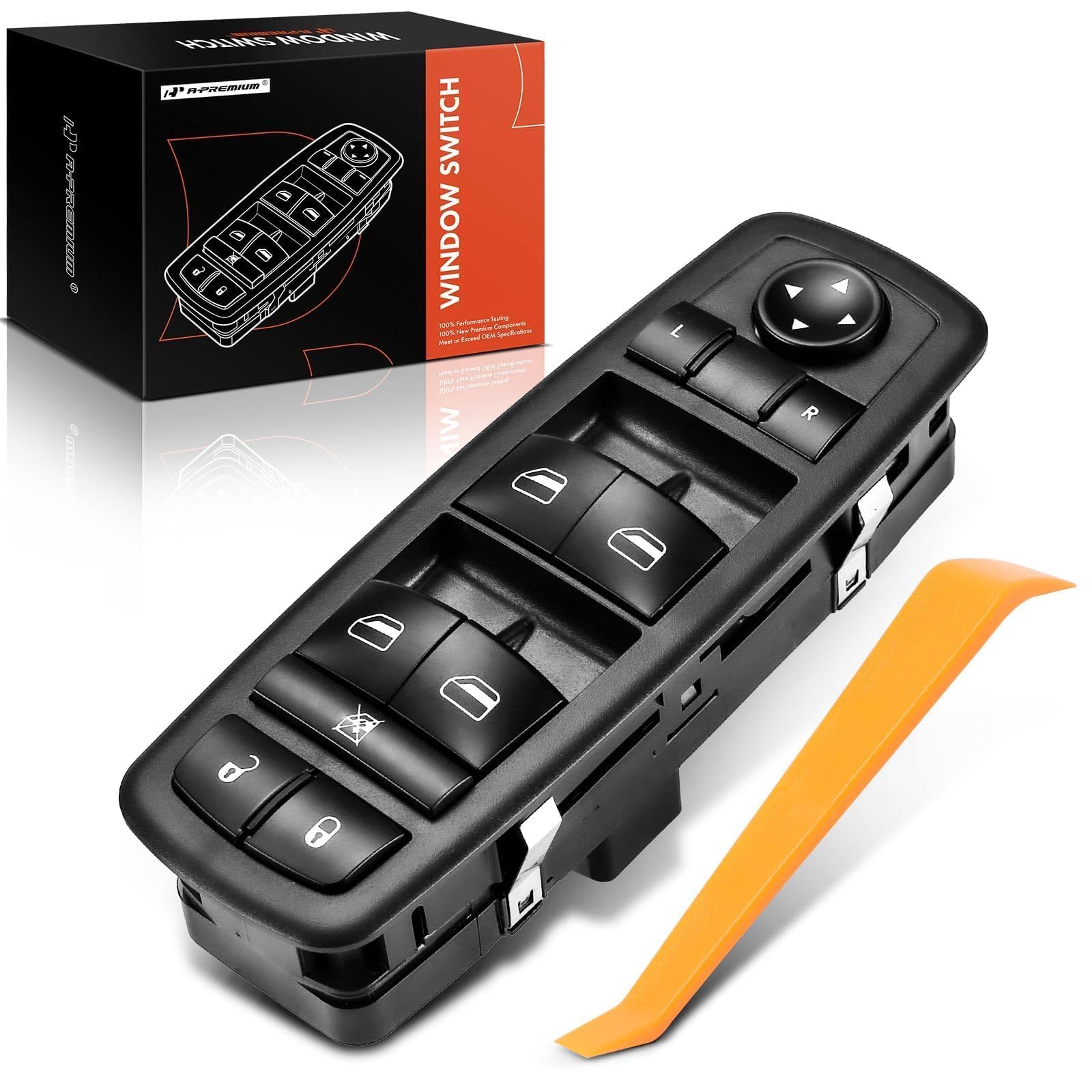 A-Premium master window switch for front driver with 8+13 pins, durable control