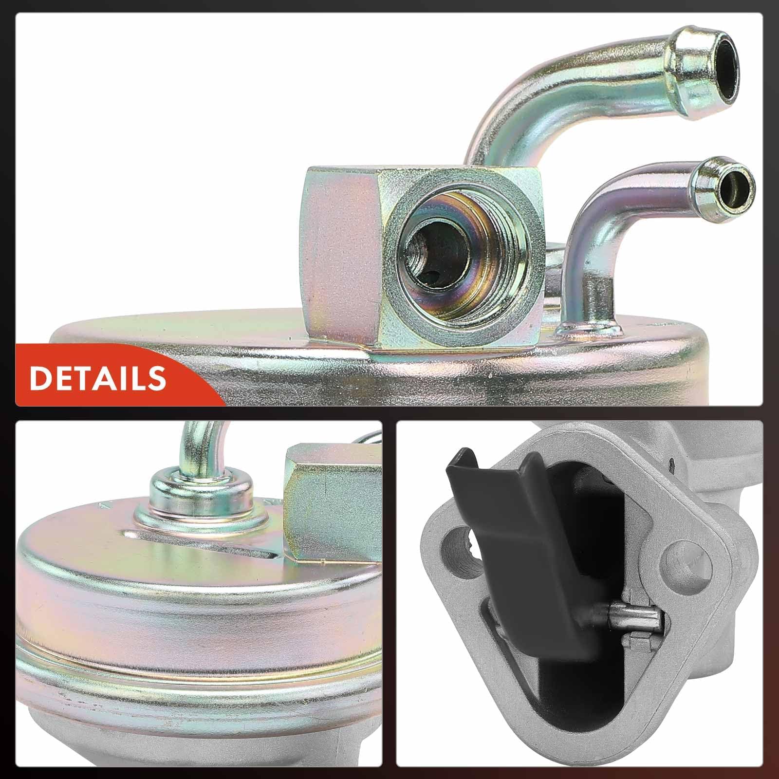 A-Premium mechanical fuel pump durable-construction emphasizes rugged build for vintage vehicles.