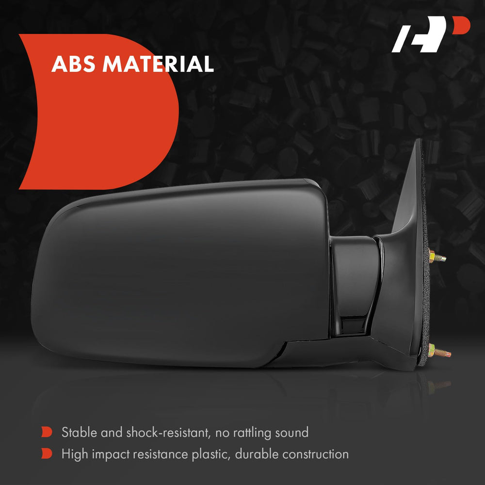 A-Premium mirror housing with black finish enhances exterior durability and style.