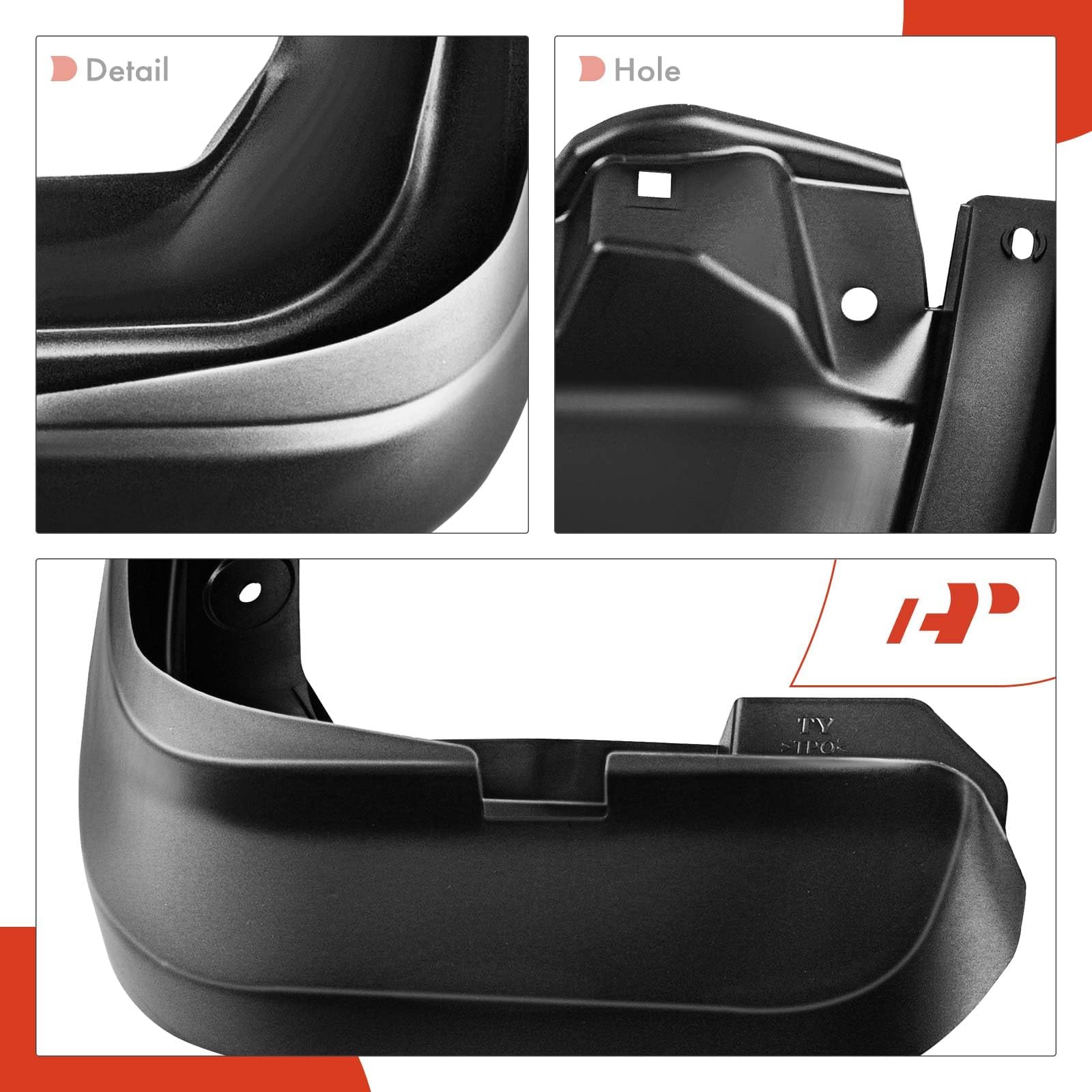 A-Premium hardware kit included with mud flaps