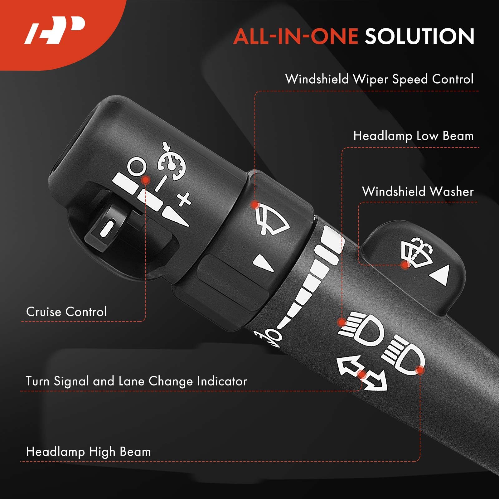 A-Premium switch installed on dashboard shows seamless integration.