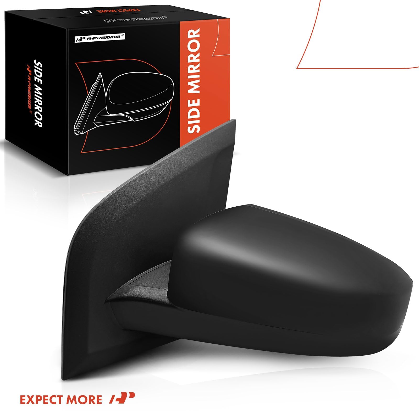 A-Premium Nissan Sentra replacement mirror with flat glass and finish